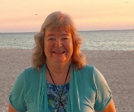 author barbara mcmahon on the beach